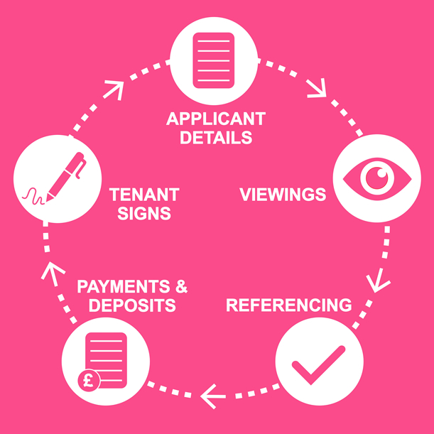 Tenant rental process infographic